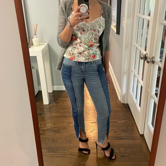 Blank NYC Skinny Classique Split Hem Two Tone Jean - Picture 7 of 13